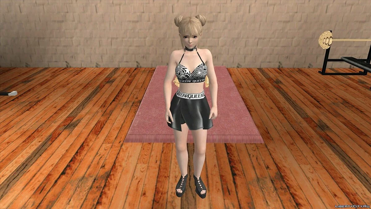 Marie Rose im kurzen Lederrock / GTA San Andreas (iOS, Android)