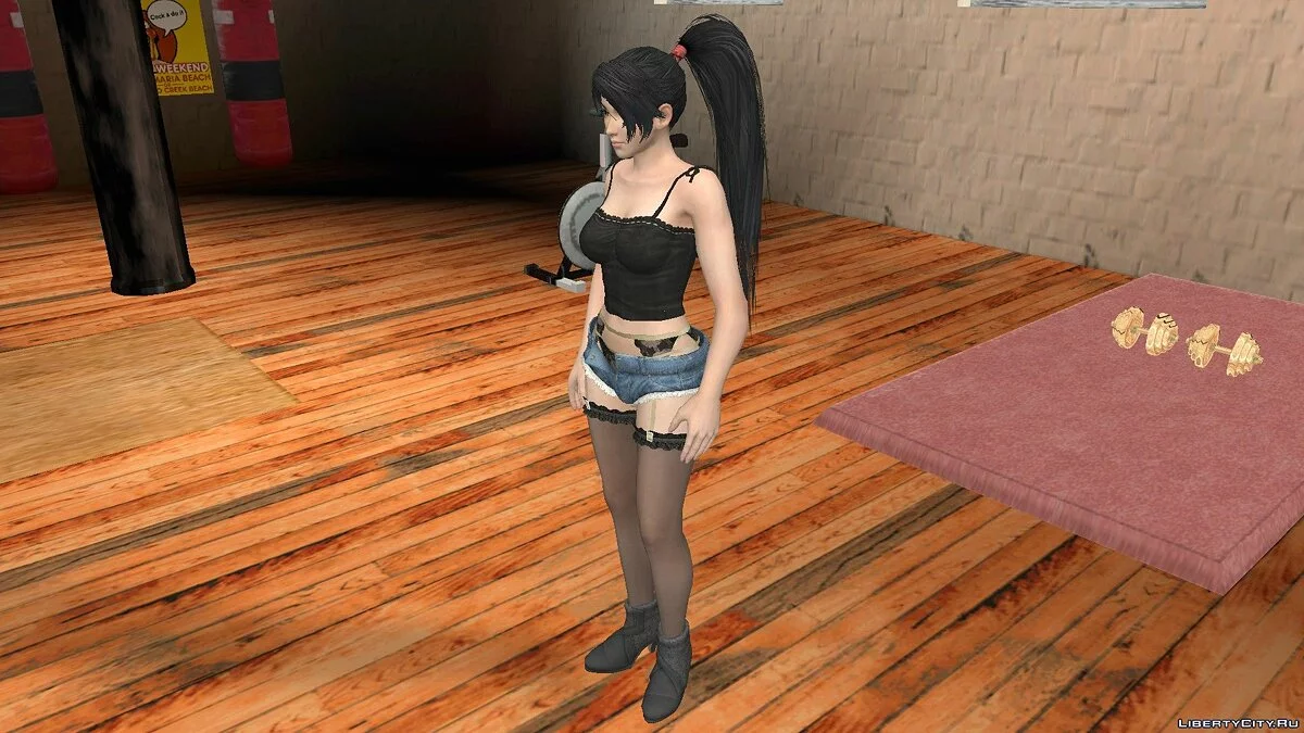 Momiji Dalam Celana Pendek Jeans / GTA San Andreas (iOS, Android)