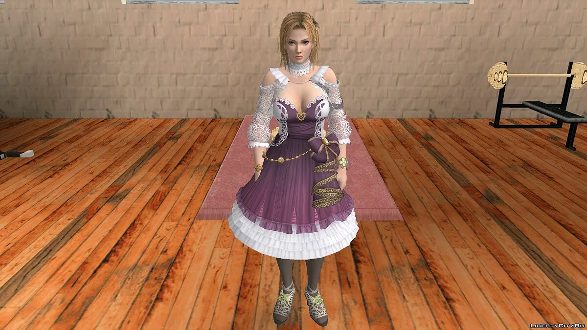 Tina Armstrong in a dress / GTA San Andreas (iOS, Android)