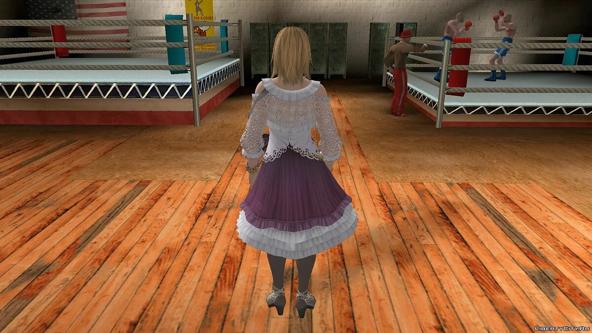 Tina Armstrong in a dress / GTA San Andreas (iOS, Android)