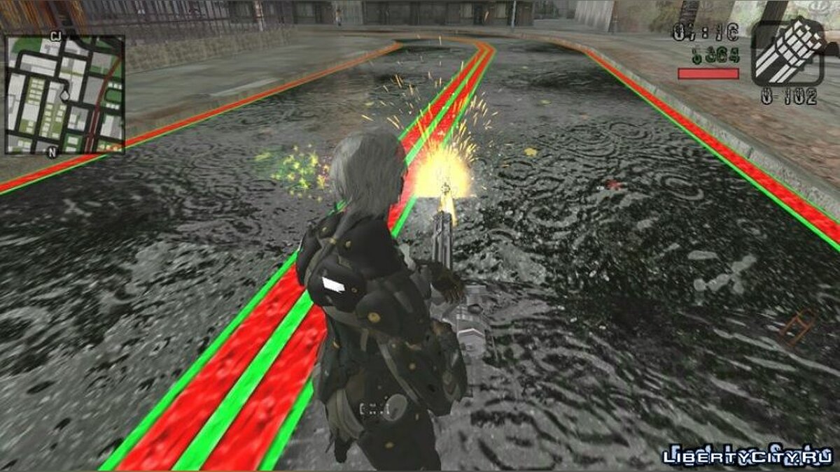 GTA San Andreas Raiden From Metal Gear Rising for Android Mod 