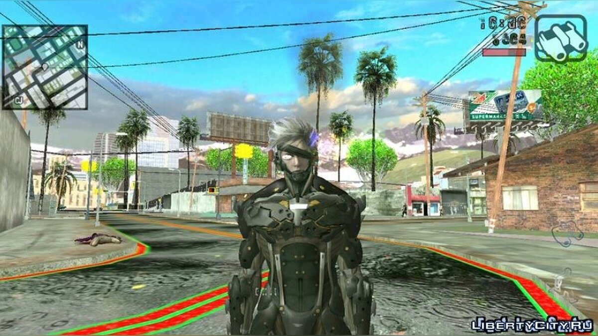 Download Raiden from Metal Gear Rising for GTA San Andreas (iOS, Android)