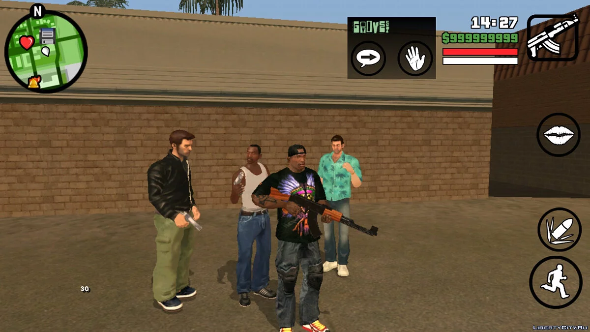 Karakter Utama GTA: The Trilogy - Edisi Definitif / GTA San Andreas (iOS, Android)