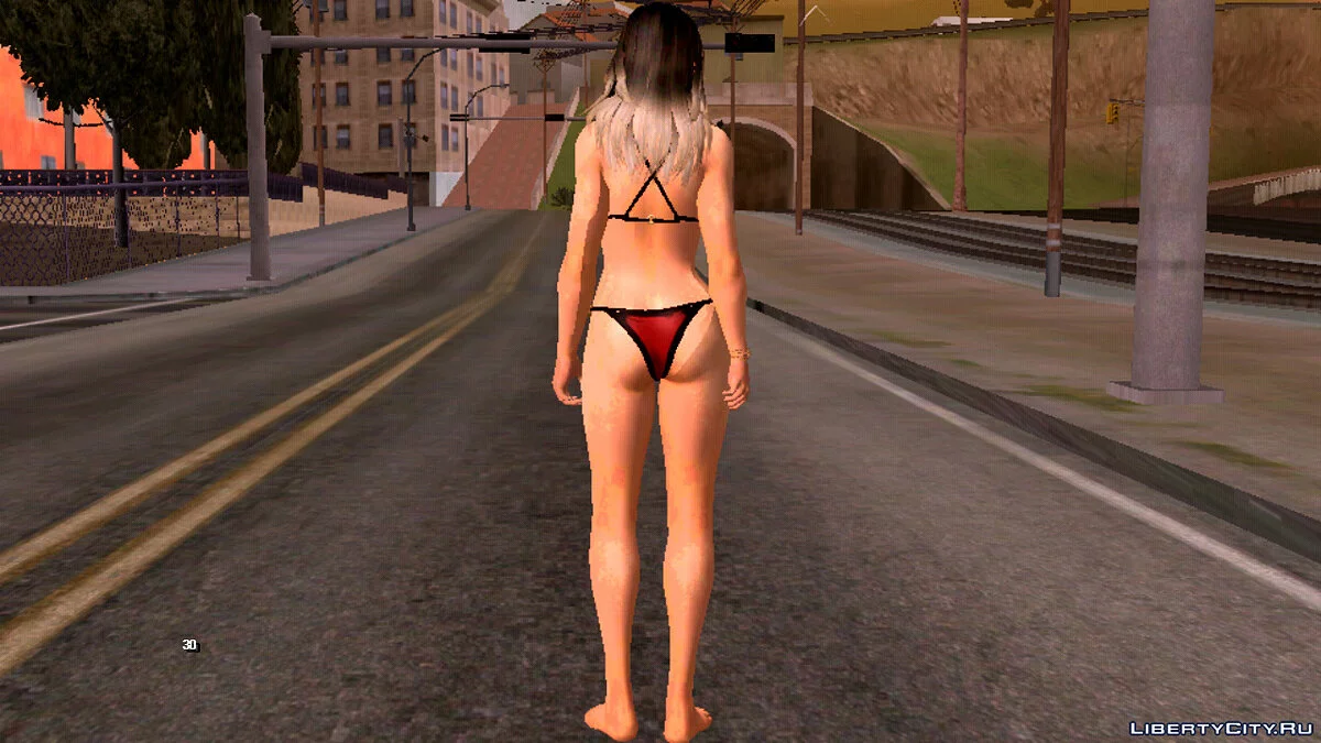Лара Крофт в купальнике / GTA San Andreas (iOS, Android)