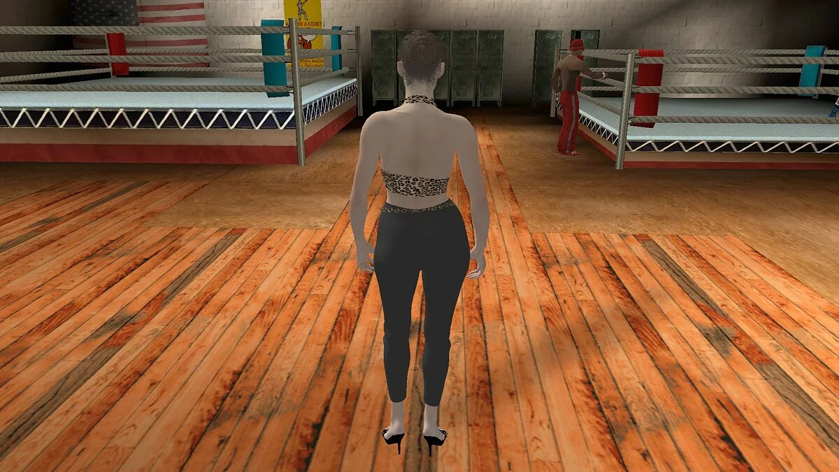 Клер Редфілд у леопардовому топі / GTA San Andreas (iOS, Android)