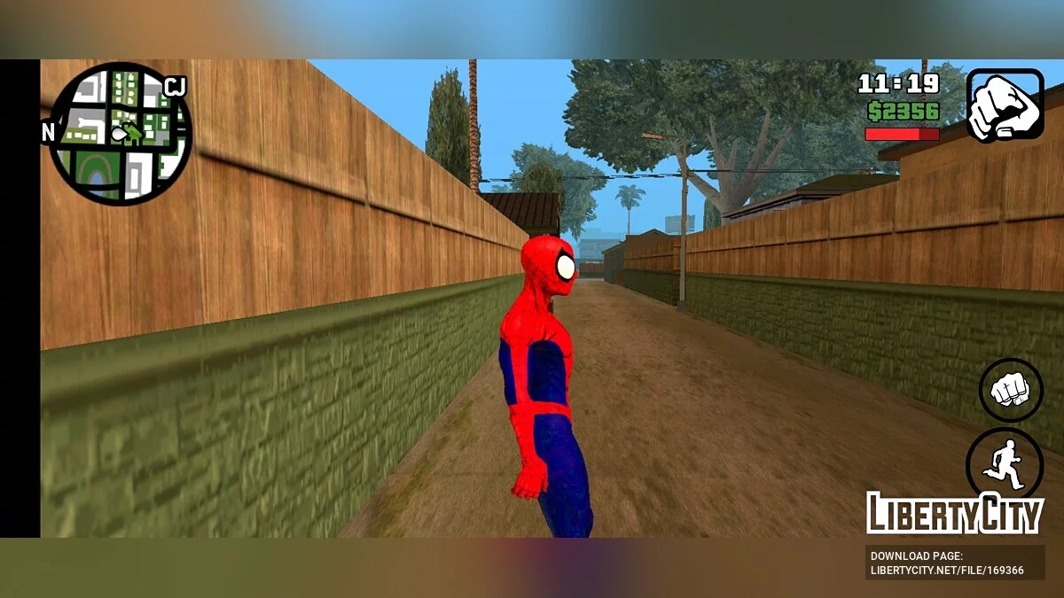 Modèle de Spider-Man / GTA San Andreas (iOS, Android)