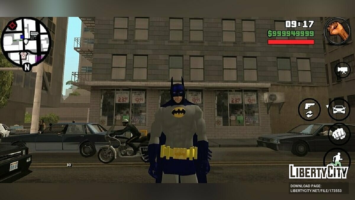 Download Batman arkham knight for GTA San Andreas (iOS, Android)