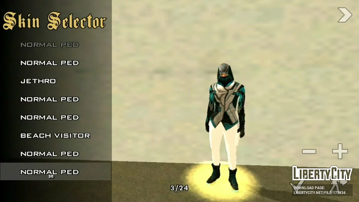 Skins masculins de Free Fire / GTA San Andreas (iOS, Android)