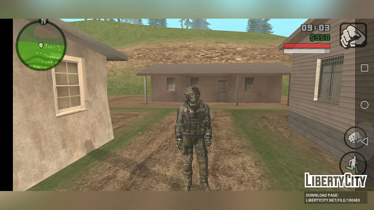 جلود من Call of Duty - Modern Warfare / GTA سان أندرياس (iOS، أندرويد)