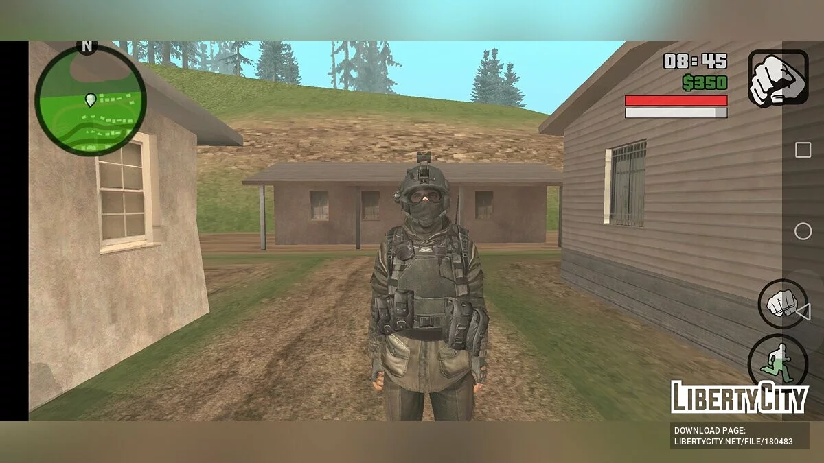 Skin dari Call of Duty - Modern Warfare / GTA San Andreas (iOS, Android)
