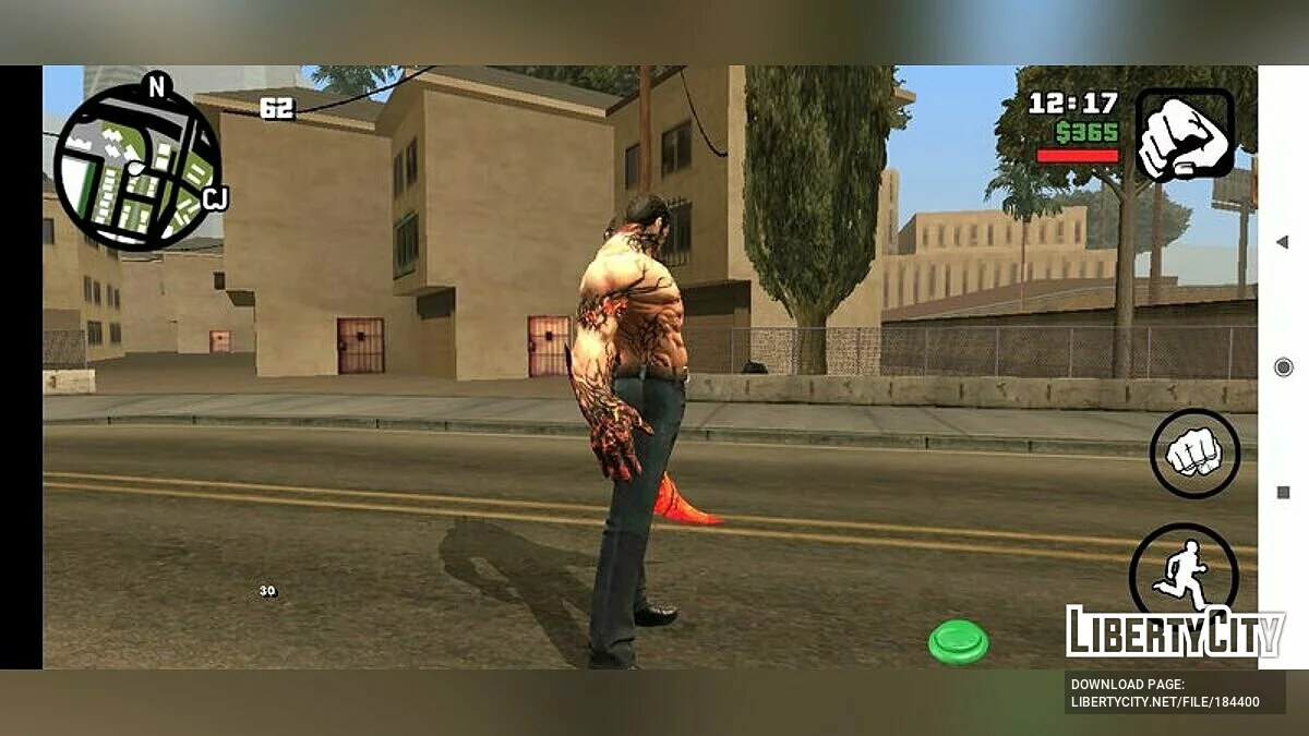 Mutant Zombie from Free Fire / GTA San Andreas (iOS, Android)