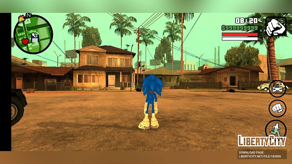 Majin Sonic for GTA San Andreas