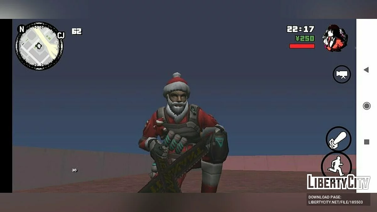 Santa Militia Antonio aus Free Fire / GTA San Andreas (iOS, Android)