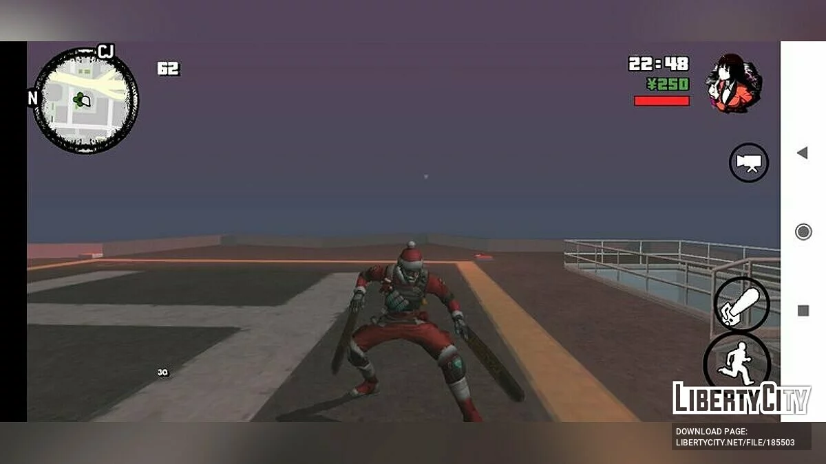 Santa Militia Antonio aus Free Fire / GTA San Andreas (iOS, Android)