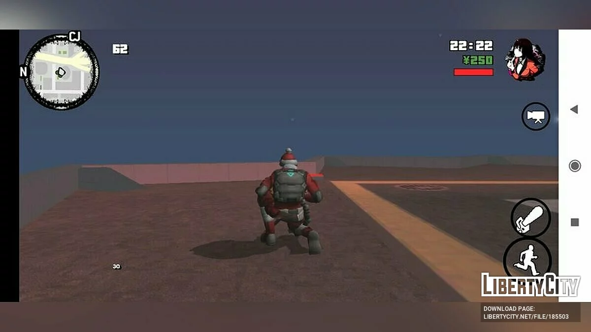 Santa Militia Antonio aus Free Fire / GTA San Andreas (iOS, Android)