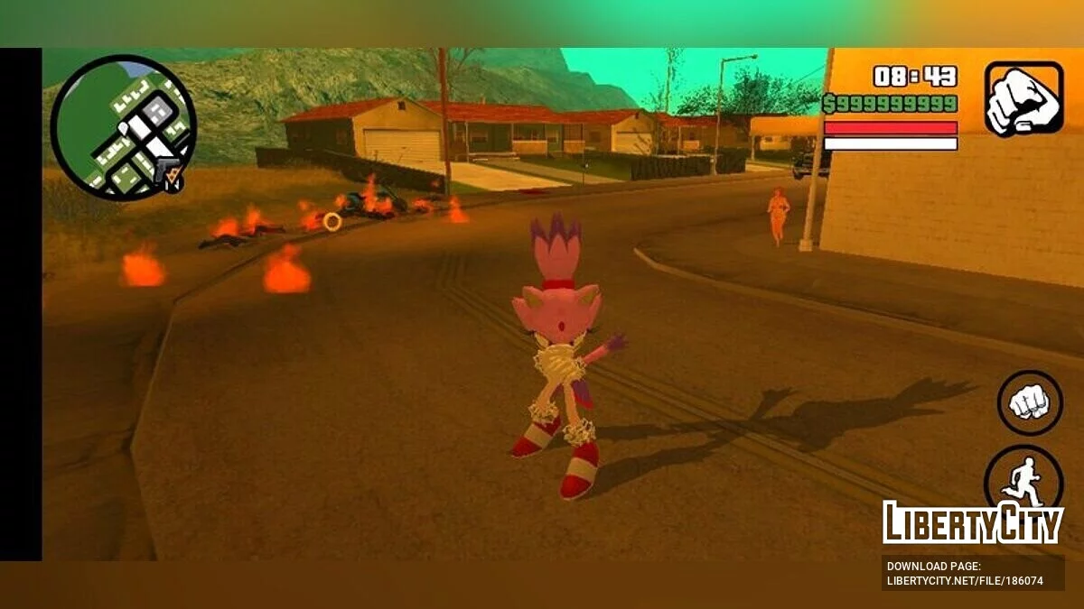 Blaze The Cat / GTA San Andreas (iOS, Android)