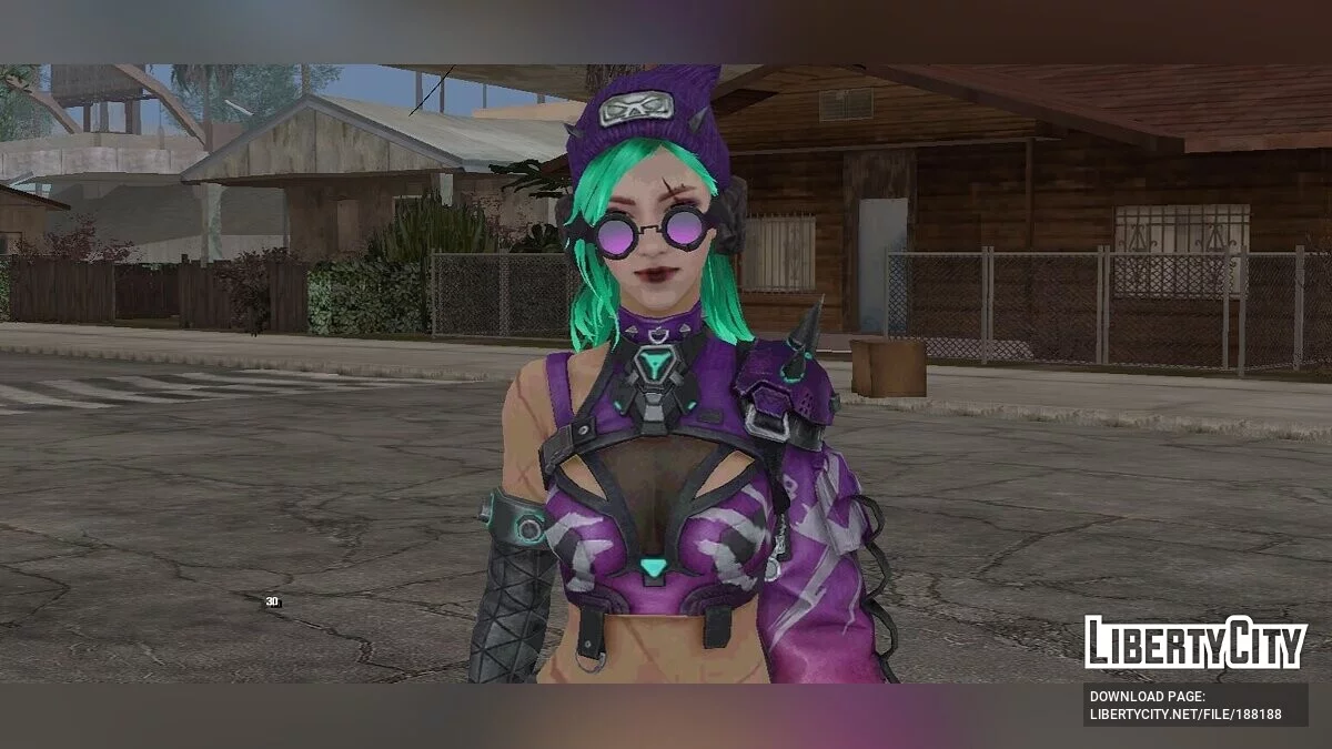Specter Squad (Female) from Free Fire / GTA San Andreas (iOS, Android)