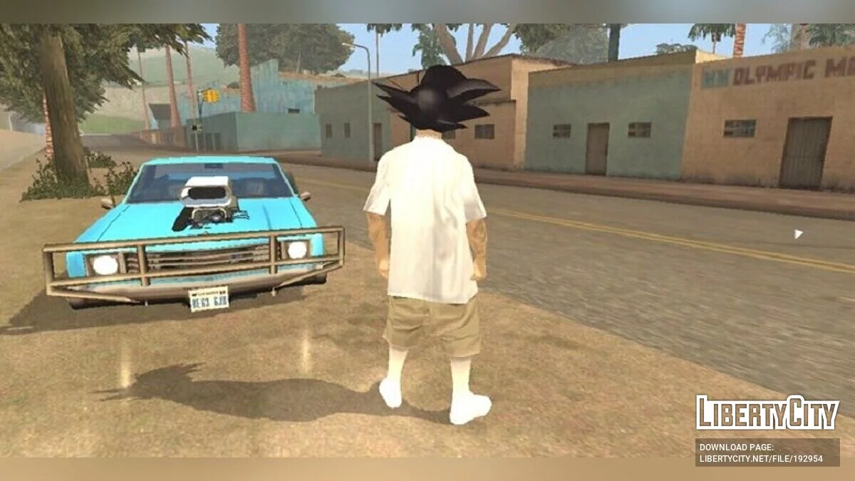 Vla3 з зачіскою Гоку / GTA San Andreas (iOS, Android)