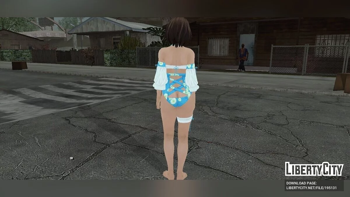 Tsukushi in a swimsuit / GTA San Andreas (iOS, Android)