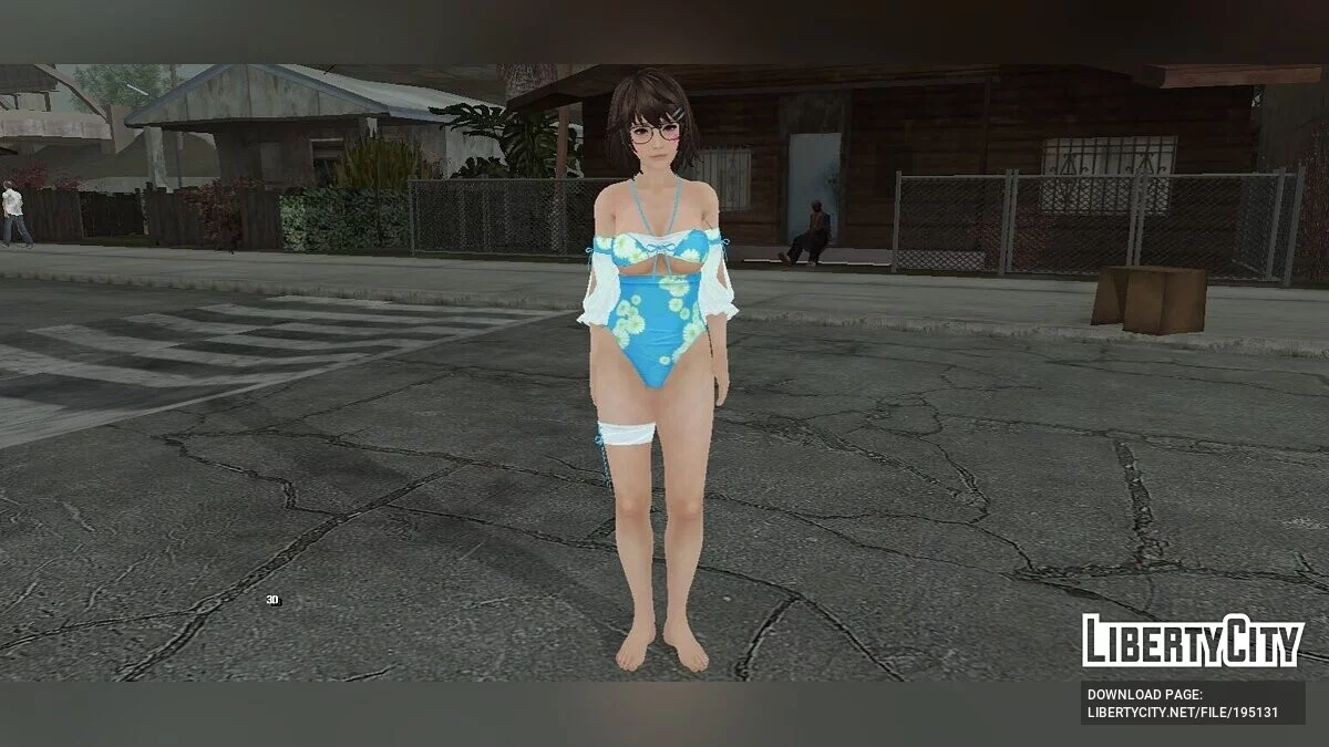 Tsukushi in a swimsuit / GTA San Andreas (iOS, Android)