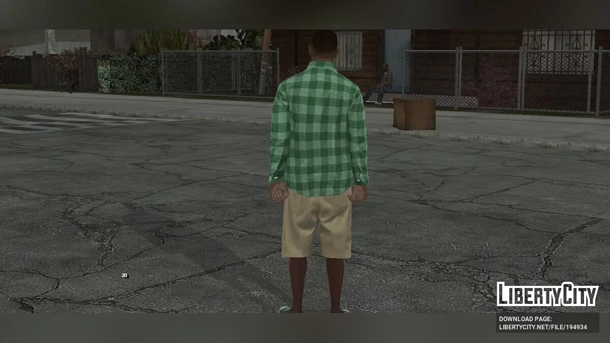 HD Carl Johnson in Grove Street clothes (GTA 5 style) / GTA San Andreas (iOS, Android)