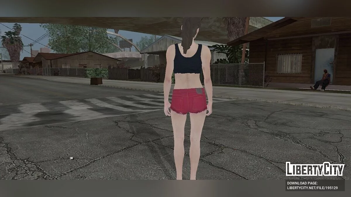 Клер Редфілд у коротких шортах / GTA San Andreas (iOS, Android)