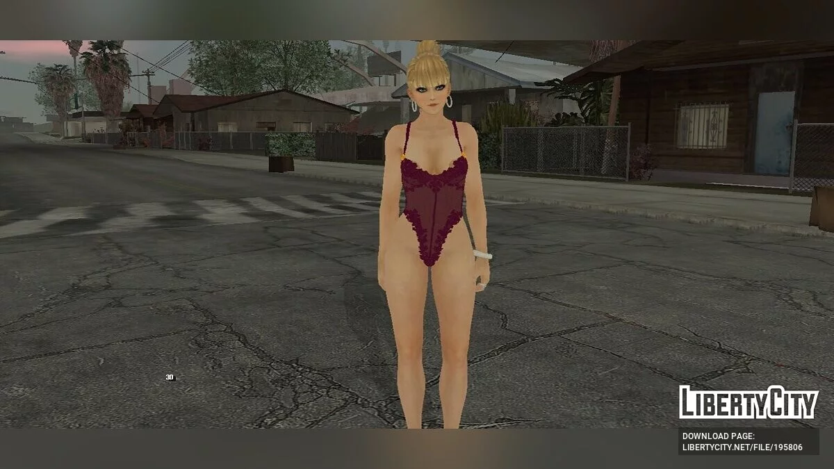 Katsumi en traje de baño / GTA San Andreas (iOS, Android)