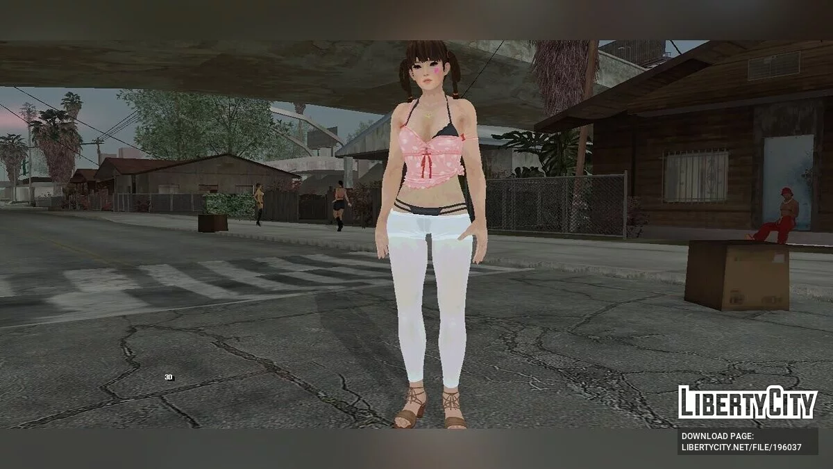 Lei-Fang dalam Pakaian Merah Muda / GTA San Andreas (iOS, Android)