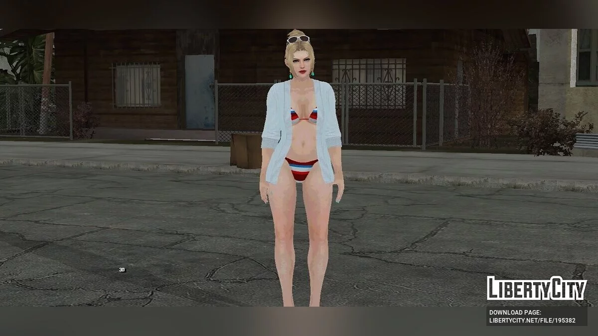 Rachel in a swimsuit / GTA San Andreas (iOS, Android)