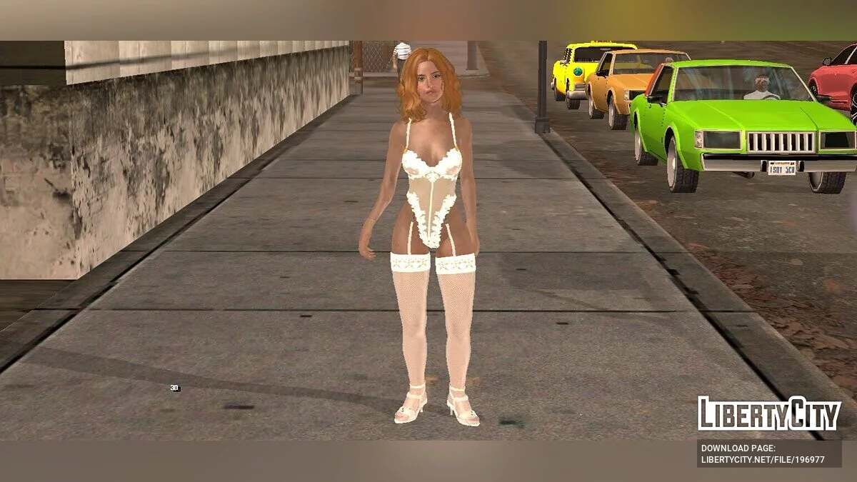 فتاة في ملابس داخلية مثيرة / GTA سان أندرياس (iOS، أندرويد)
