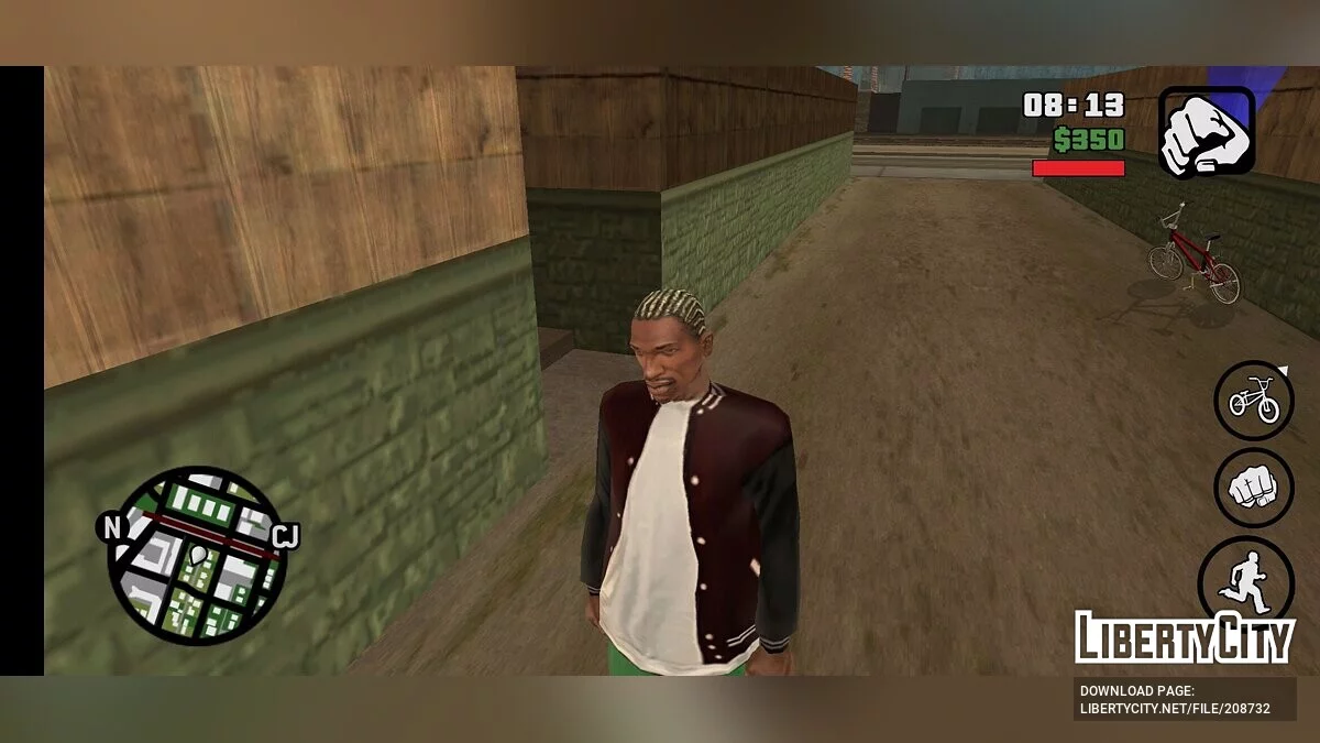 Carl\'s skin has been improved / GTA San Andreas (iOS, Android)