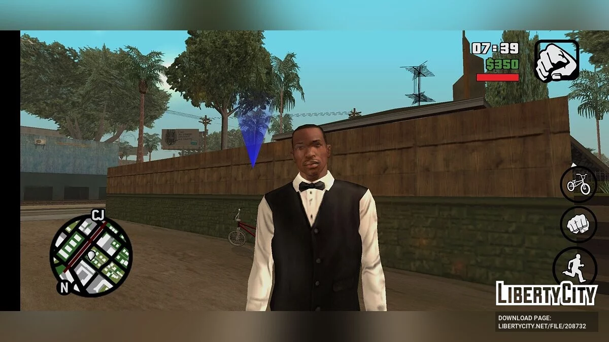 Carl\'s skin has been improved / GTA San Andreas (iOS, Android)