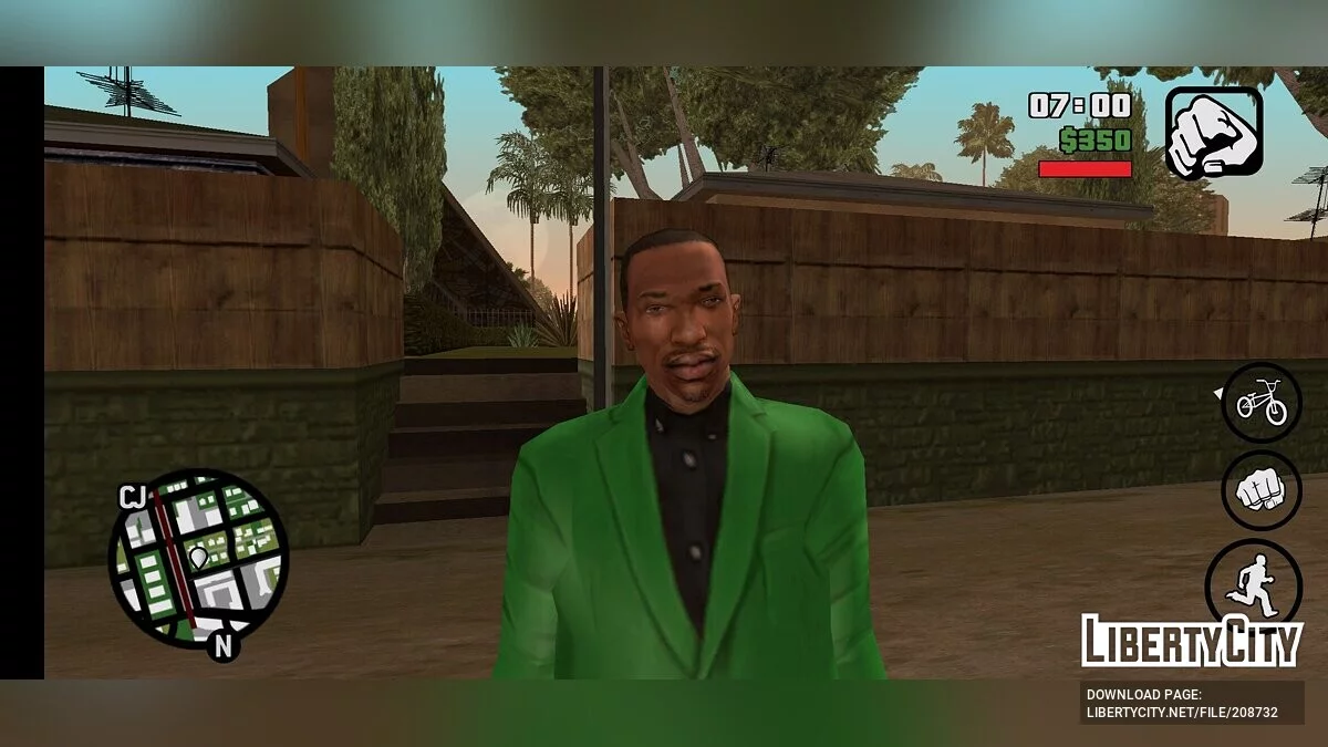 Carl\'s skin has been improved / GTA San Andreas (iOS, Android)