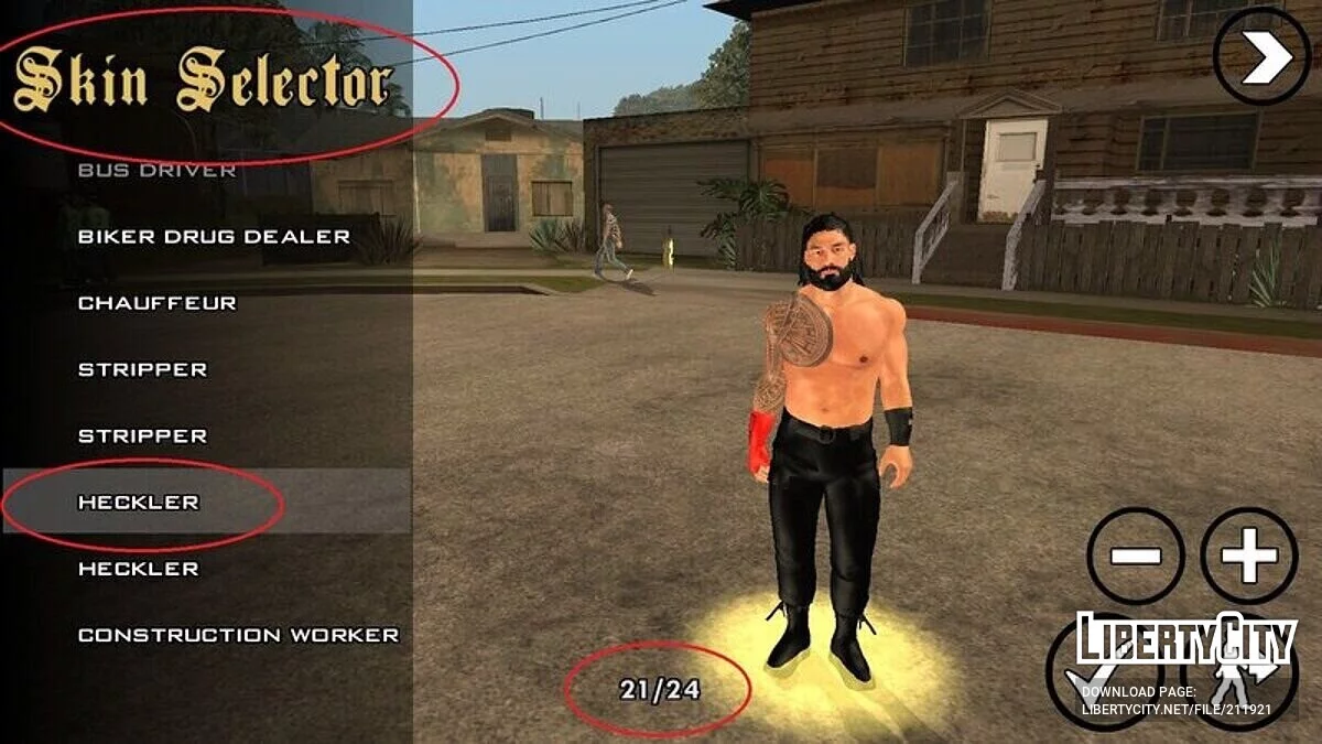 Roman Reigns Pack / GTA San Andreas (iOS, Android)