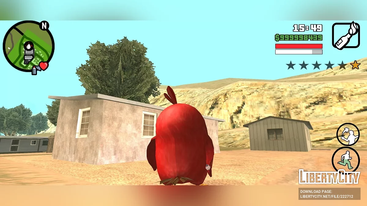 Скінпак Angry Birds / GTA San Andreas (iOS, Android)