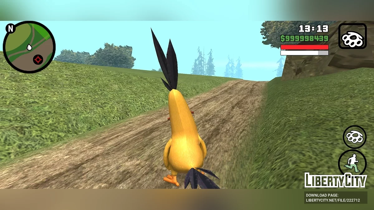 Скінпак Angry Birds / GTA San Andreas (iOS, Android)