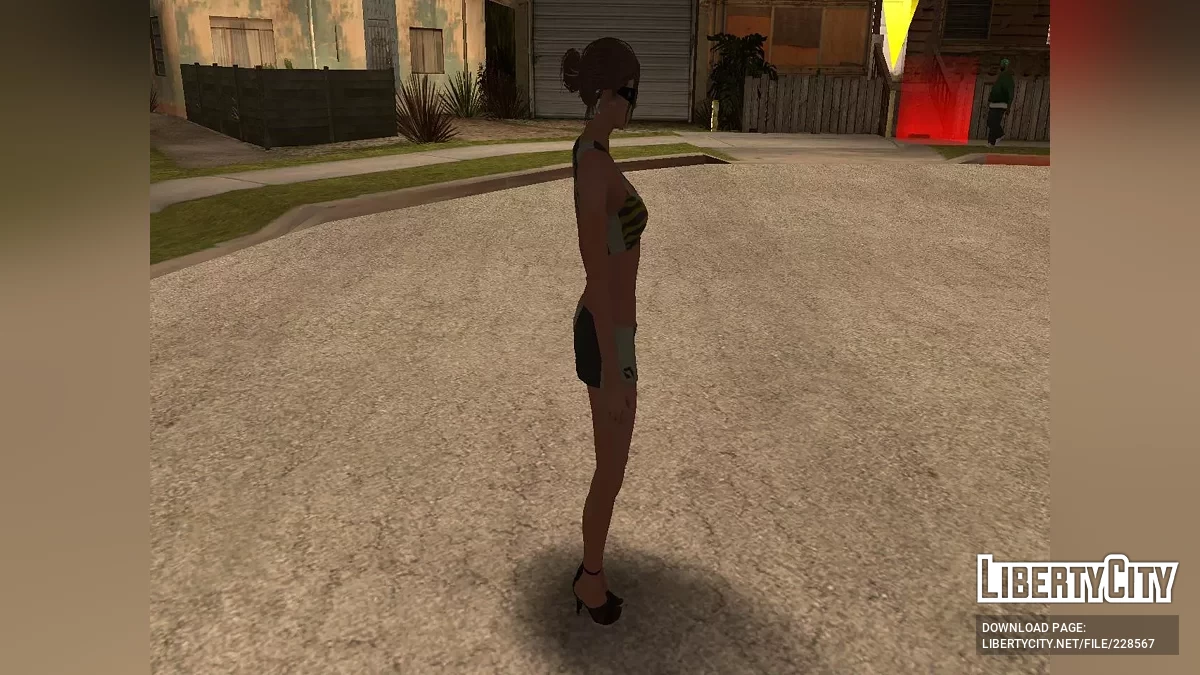 The grid girl from NFS:Shift 2 Unleashed / GTA San Andreas (iOS, Android)