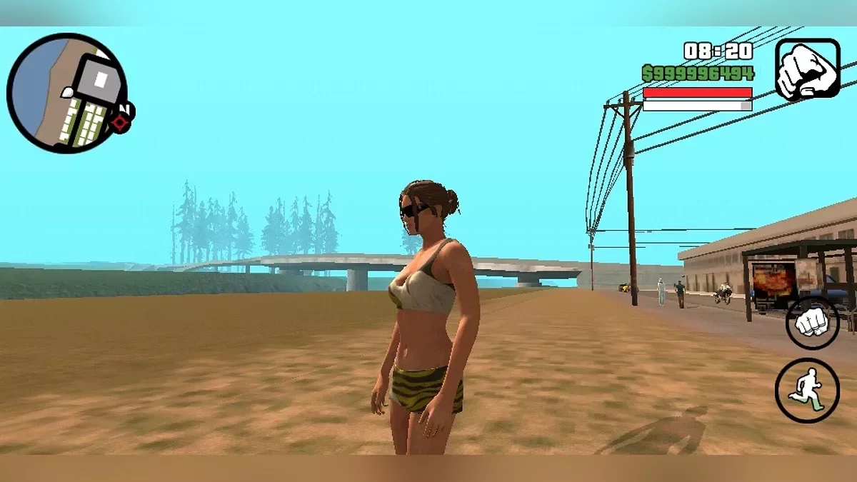 The grid girl from NFS:Shift 2 Unleashed / GTA San Andreas (iOS, Android)