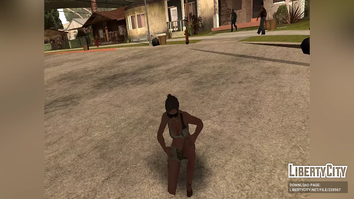 The grid girl from NFS:Shift 2 Unleashed / GTA San Andreas (iOS, Android)