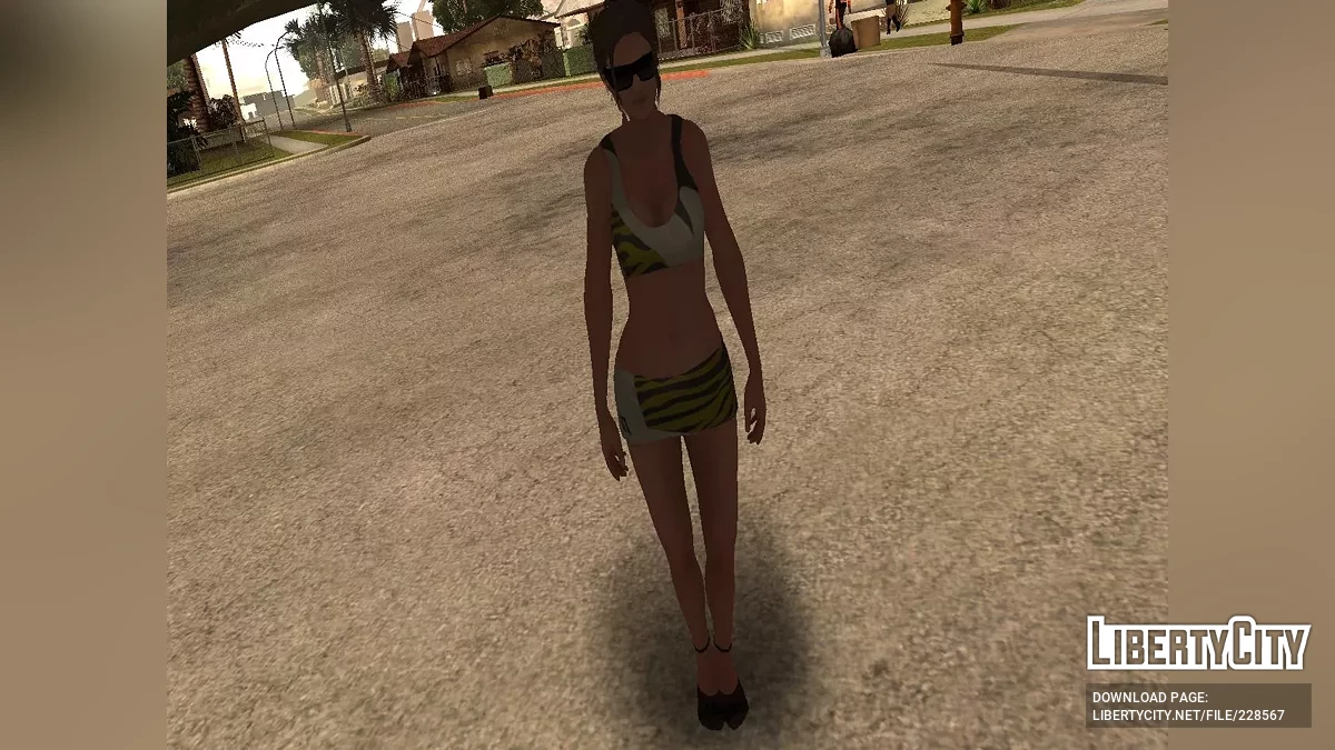 The grid girl from NFS:Shift 2 Unleashed / GTA San Andreas (iOS, Android)