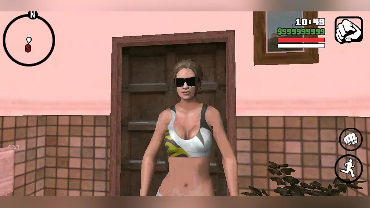 The grid girl from NFS:Shift 2 Unleashed / GTA San Andreas (iOS, Android)