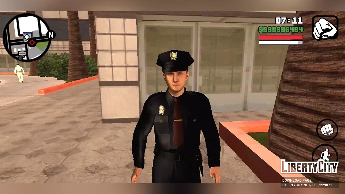 Cole Phelps police suit outfit / GTA San Andreas (iOS, Android)