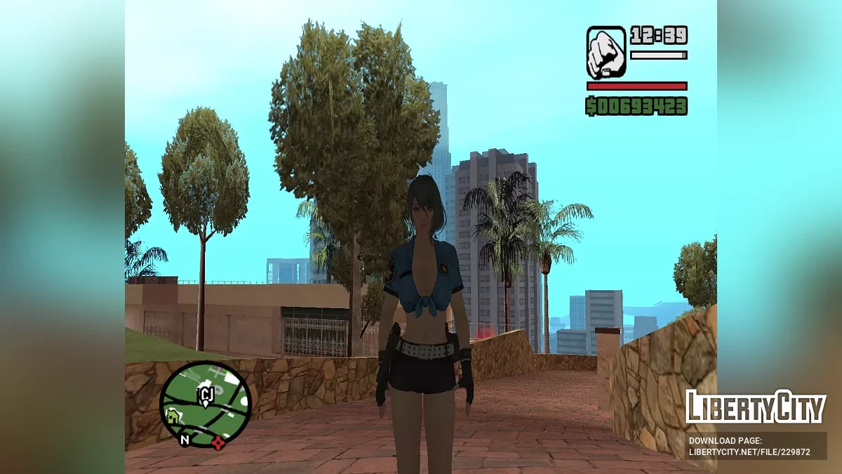 Tamaki police suit outfit / GTA San Andreas (iOS, Android)