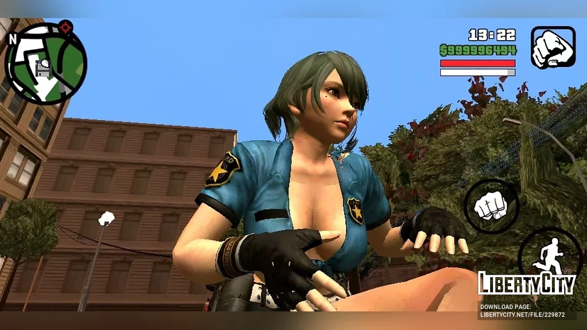 Tamaki police suit outfit / GTA San Andreas (iOS, Android)