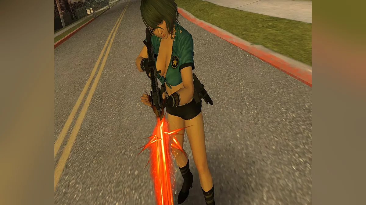 Tamaki police suit outfit / GTA San Andreas (iOS, Android)