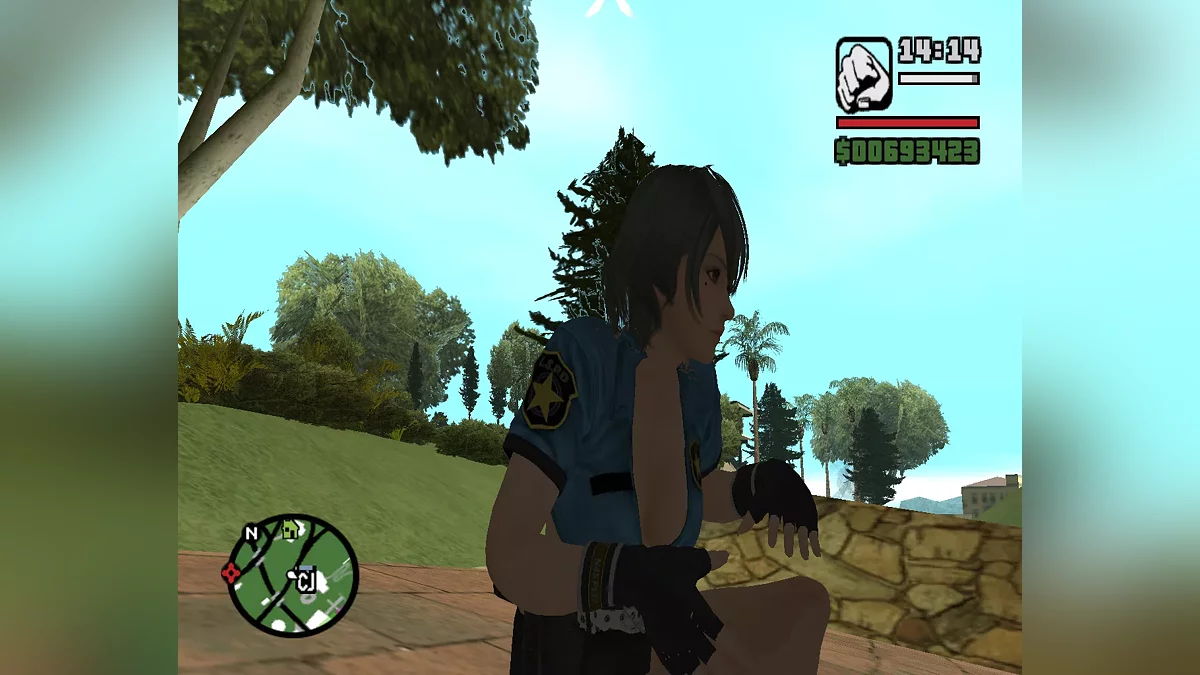 Tamaki police suit outfit / GTA San Andreas (iOS, Android)