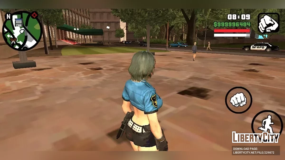 Tamaki police suit outfit / GTA San Andreas (iOS, Android)