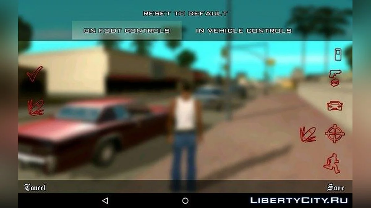 New Buttons / GTA San Andreas (iOS, Android)