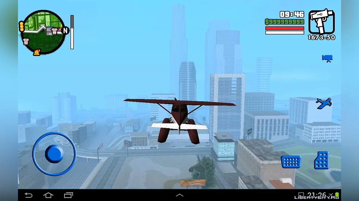 الأزرار الزرقاء / GTA سان أندرياس (iOS، أندرويد)