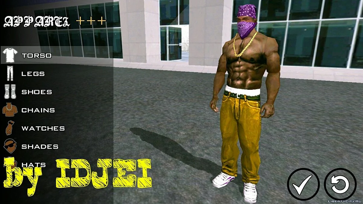 Textura de jugador por IDJEI (1.0) / GTA San Andreas (iOS, Android)